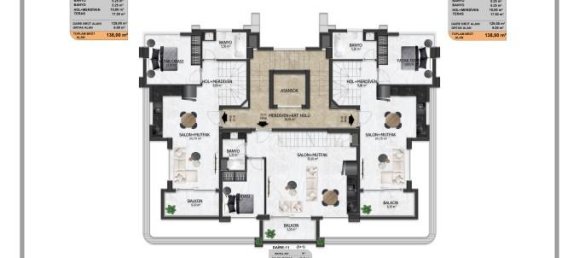 3 rooms Apartment in Oba, Turkey No. 14889 29