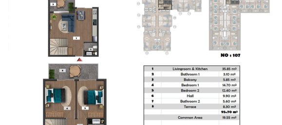 Apartment 1+1 in Konakli, Turkey No. 3589 30