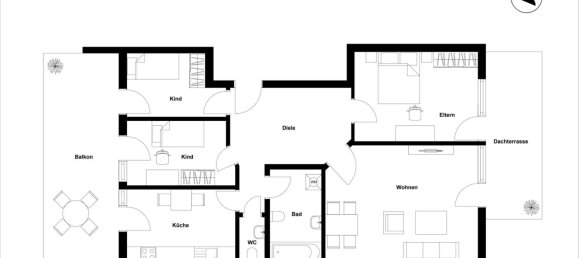 3 غرف نوم شقة في Rhein-Neckar-Kreis, Germany رقم 11123 3