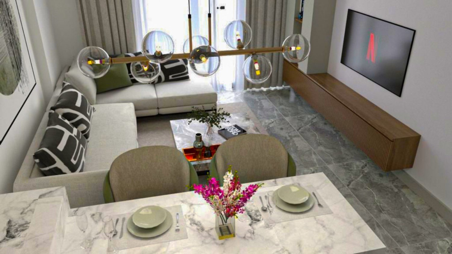 Wohnung 1+1 in MIA CITY, Alanya, Turkey, Nr. 39361