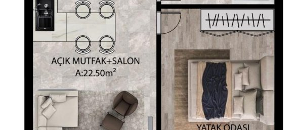 2 rooms Apartment in Altintash, Turkey No. 19219 25