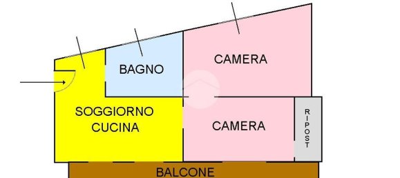 3 rooms Apartment in Naples, Italy No. 8776 21