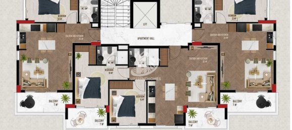 Wohnung 1+1 in Oba, Turkey, Nr. 4037 21