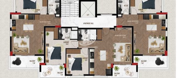 Wohnung 1+1 in Oba, Turkey, Nr. 4037 22