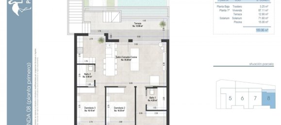 Бунгало с 3 спальнями в Мурсия, Испания № 283739 14