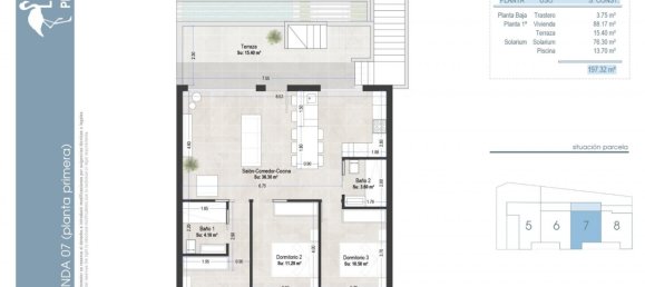 Бунгало с 3 спальнями в Мурсия, Испания № 283739 12