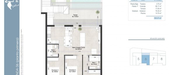 Бунгало с 3 спальнями в Мурсия, Испания № 283739 11