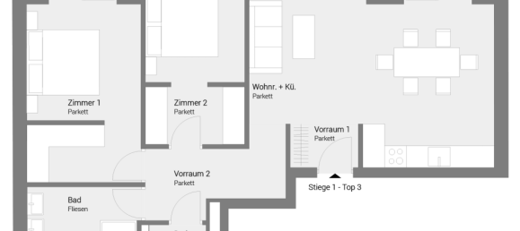 3 rooms Apartment in Favoriten, Austria No. 132858 7
