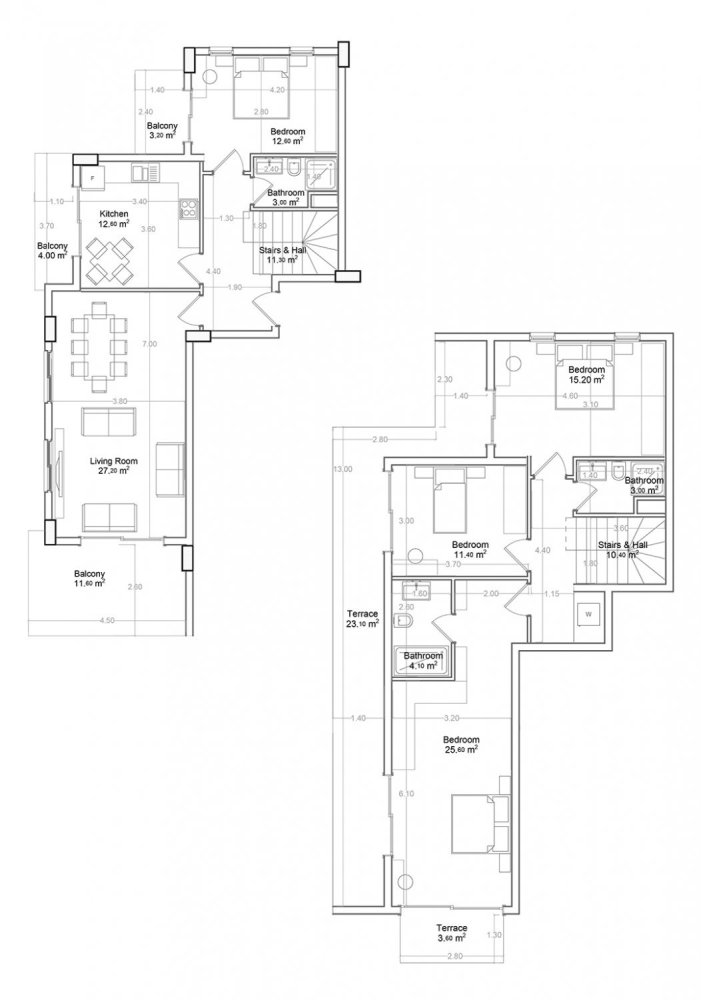 Penthouse 4+1 in Yekta Green Life Gazipasa Residence, Gazipasa, Turkey, Nr. 39591 1