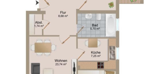 Apartamento de 3 habitaciónes en Freiburg im Breisgau, Germany No. 40936 10