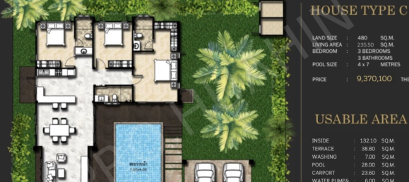 3 Schlafzimmer Villa in Hua Hin, Thailand, Nr. 165752 3