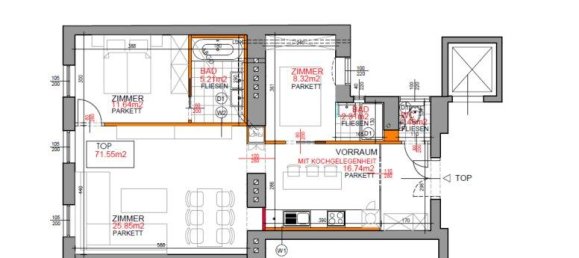 Apartamento de 3 divisões em Mariahilf, Austria N.º 169262 15
