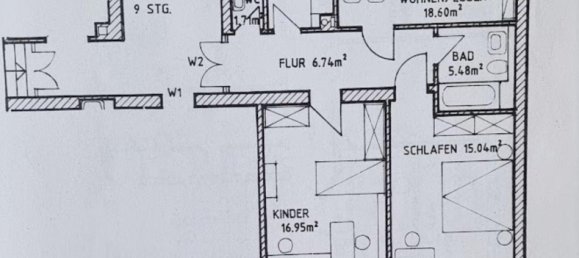 1 غرف نوم شقة في Chemnitz, Germany رقم 218110 3