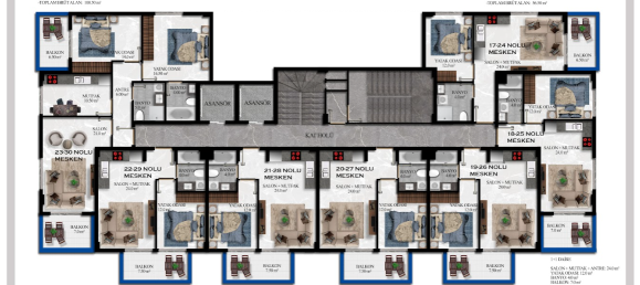 Apartment 1+1 in Avsallar, Turkey No. 31243 10