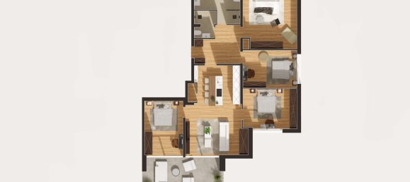 Квартира с 3 спальнями в Франкфурт на Майне, Германия № 10599 12