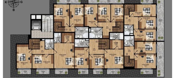 Apartamento 1+1 em Konakli, Turkey N.º 31404 23