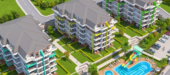 Квартира 1+1 в Аланья, Турция № 10417 14