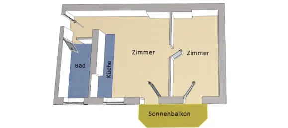 Квартира с 2 комнатами в Пренцлауэр-Берг, Германия № 62163 10