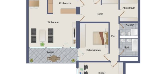 2-Zimmer Wohnung in Stuttgart, Germany, Nr. 41842 15