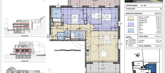 Apartamento de 3 dormitorios en Zuydcoote, France No. 208891 2