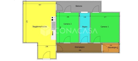 2 rooms Apartment in Modugno, Italy No. 24953 3