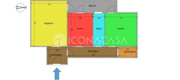 2 rooms Apartment in Modugno, Italy No. 24953 2