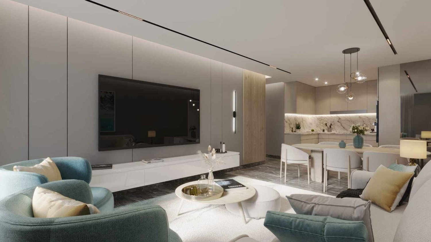 Apartamento T2 em EDGEWATER RESIDENCES, Dubai, UAE N.º 62700