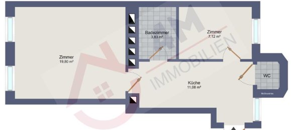 Apartamento de 2 habitaciónes en Favoriten, Austria No. 174485 5