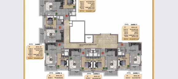 Квартира с 2 комнатами в Аланья, Турция № 9747 9