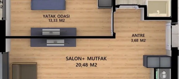 شقة 1+1 في Aksu, Turkey رقم 32732 13