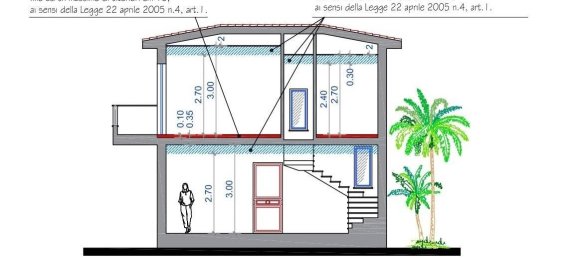 Вилла с 6 комнатами в Карини, Италия № 19111 12