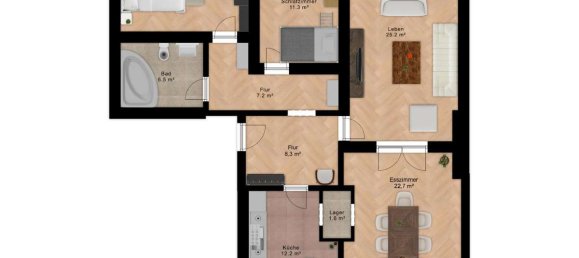 Квартира с 2 спальнями в Нойкёльн, Германия № 9925 22