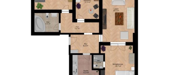 Квартира с 2 спальнями в Нойкёльн, Германия № 9925 23