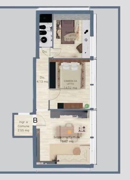 Apartamento de 3 habitaciónes en Florence, Italy No. 171847