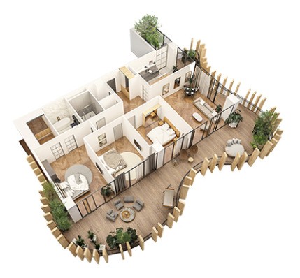 4 bedrooms Apartment in Tbilisi, Georgia No. 1279