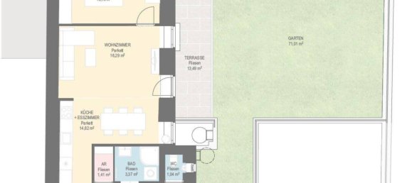 Apartamento de 2 habitaciónes en Alsergrund, Austria No. 133159 8