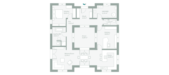 4غرفة بنغالو في Hamm, Germany رقم 28632 2