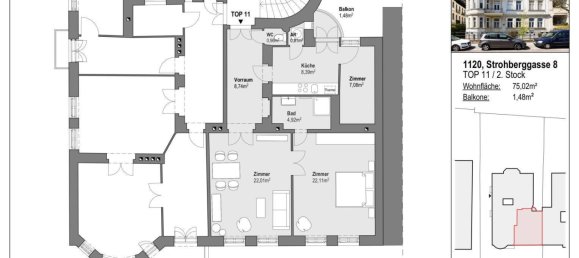 3-Zimmer Wohnung in Meidling, Austria, Nr. 60627 6