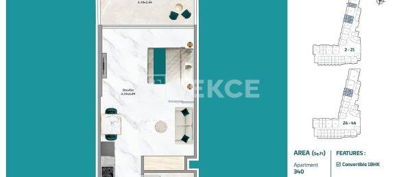 1 Schlafzimmer Wohnung in Dubai, UAE, Nr. 106408 28