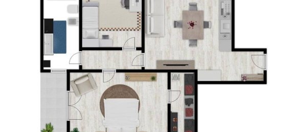 Квартира с 2 комнатами в Казория, Италия № 266724 23