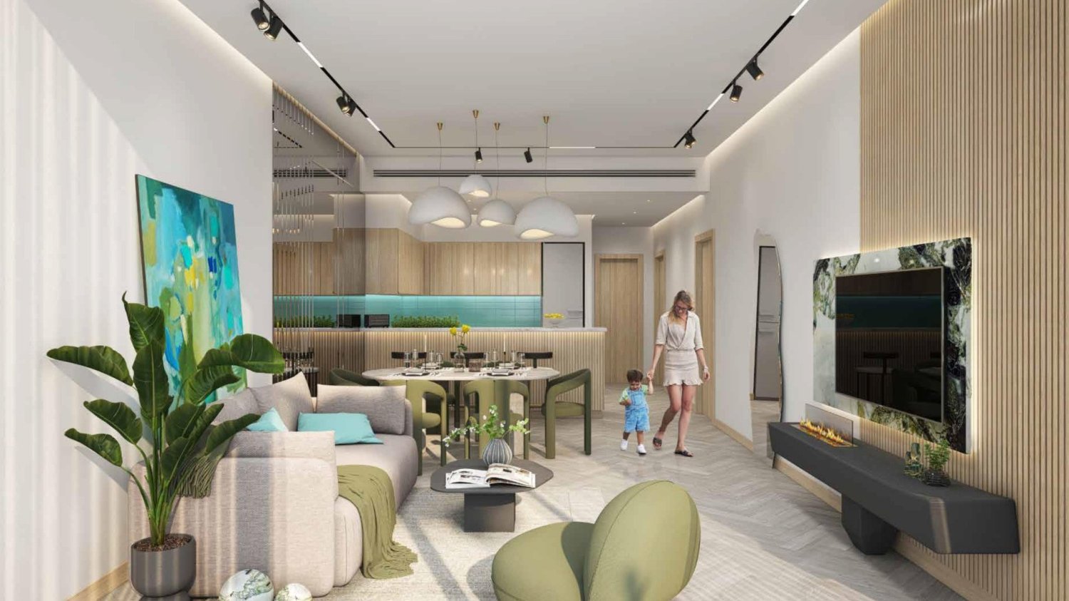 1 غرف نوم شقة في Damac Lagoon Views Phase 2, Golf City, UAE رقم 62642