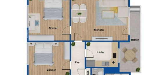 3 rooms Apartment in Dusseldorf, Germany No. 341567 4