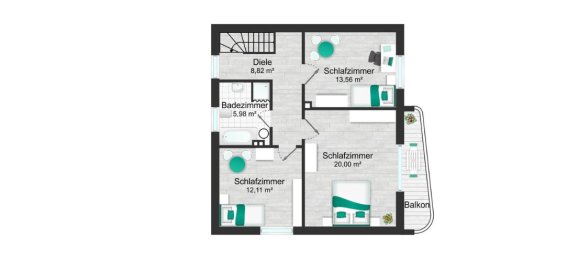 3 chambres Maison à Ingolstadt, Germany No. 70677 13