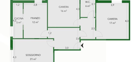 4غرفة شقة في Bologna, Italy رقم 24028 6
