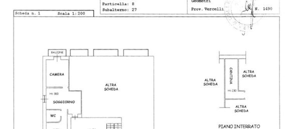 2-salle Appartement à Palestro, Italy No. 237091 12