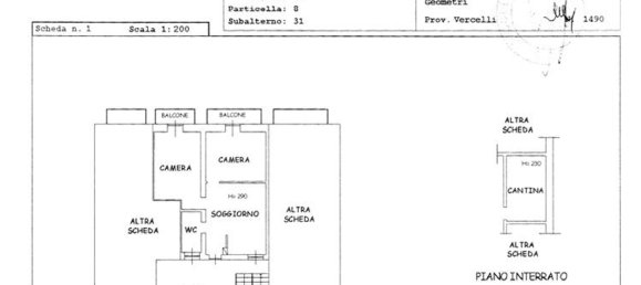 2-salle Appartement à Palestro, Italy No. 237091 16