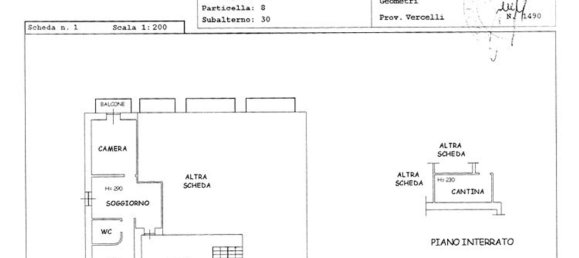 2-salle Appartement à Palestro, Italy No. 237091 15