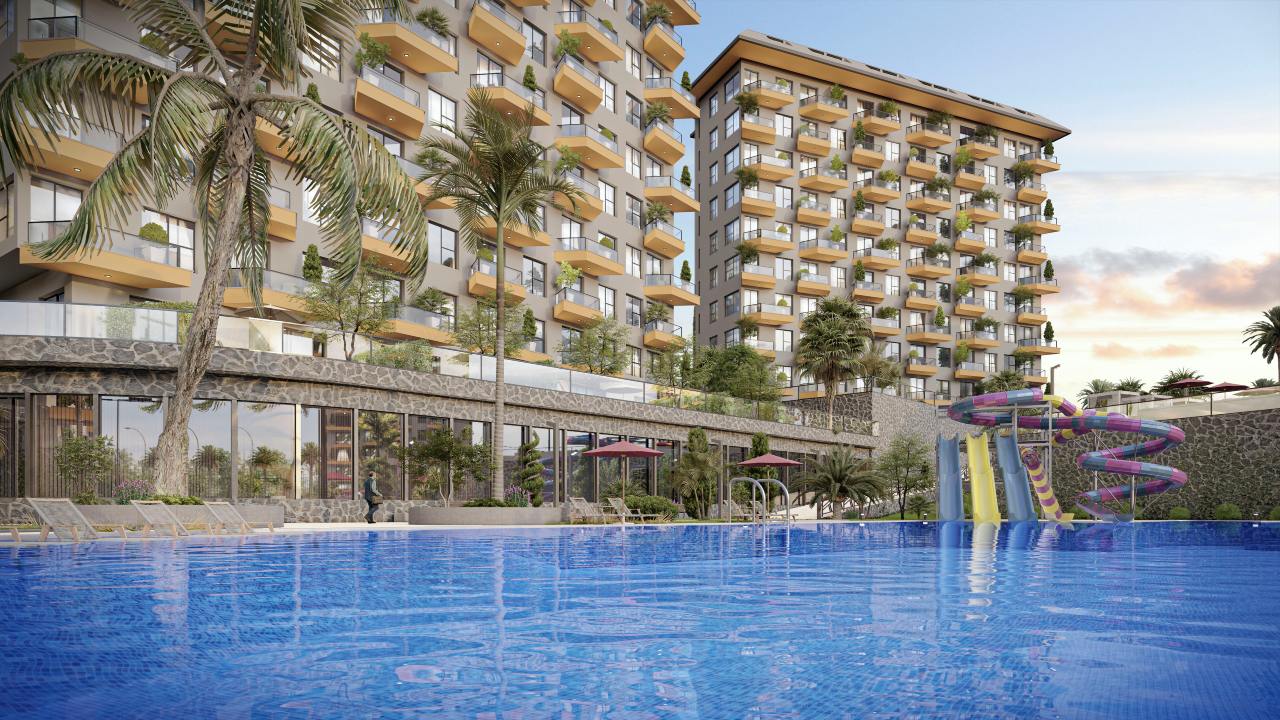 Apartment 4+1 in Konak Green Towers, Alanya, Turkey No. 39614