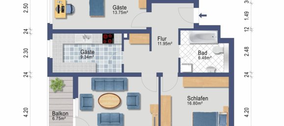Apartamento de 3 divisões em Mainz, Germany N.º 26326 13