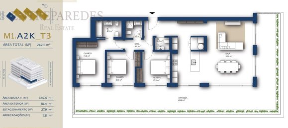 3 Schlafzimmer Wohnung in Vila Nova de Gaia, Portugal, Nr. 147587 7